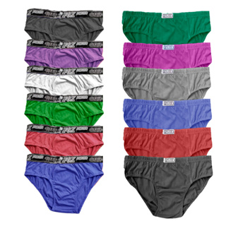 Kit 6 Cueca Slip Masculina 100% Algodão Tradicional em Oferta na Shopee