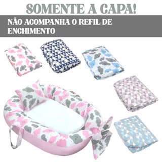 Capa Para Ninho Redutor de Berço Lindas Estampas Bebe Menino Menina
