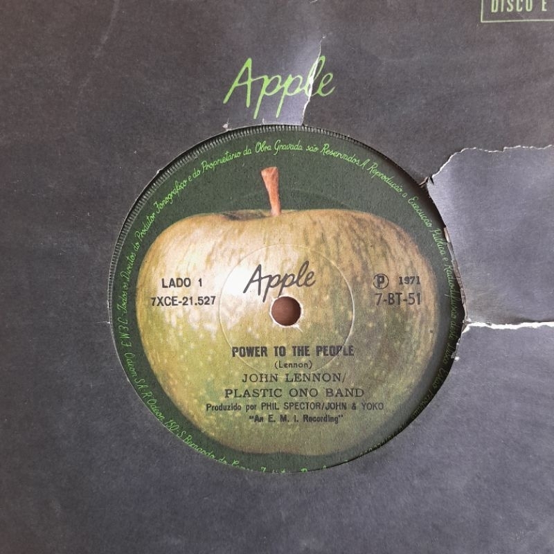 John Lennon Plastic Ono Band- Power to the People - compacto - vinil 7 polegadas