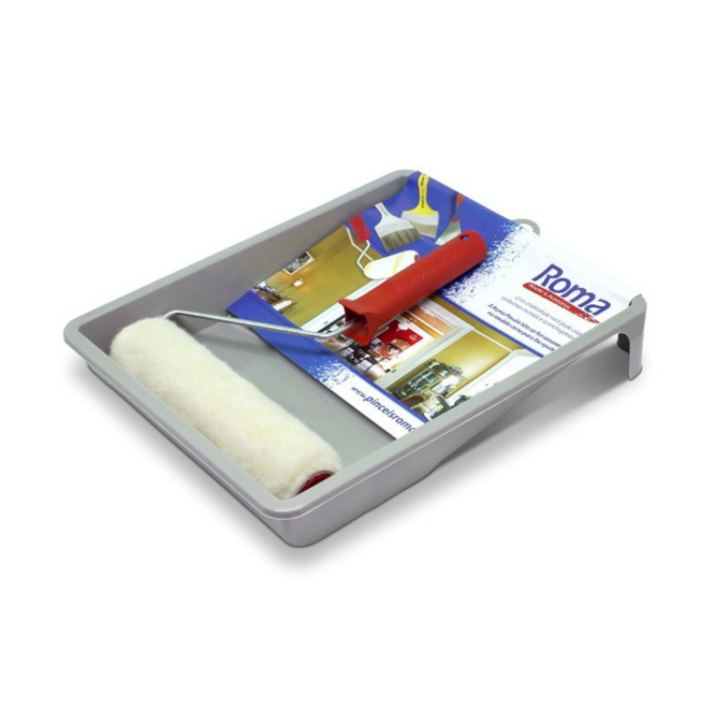Kit para Pintura Roma Bandeja e Rolo 23cm Com Cabo