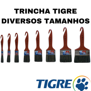 Trincha Pincel Pintura Látex e Acrílica Tigre