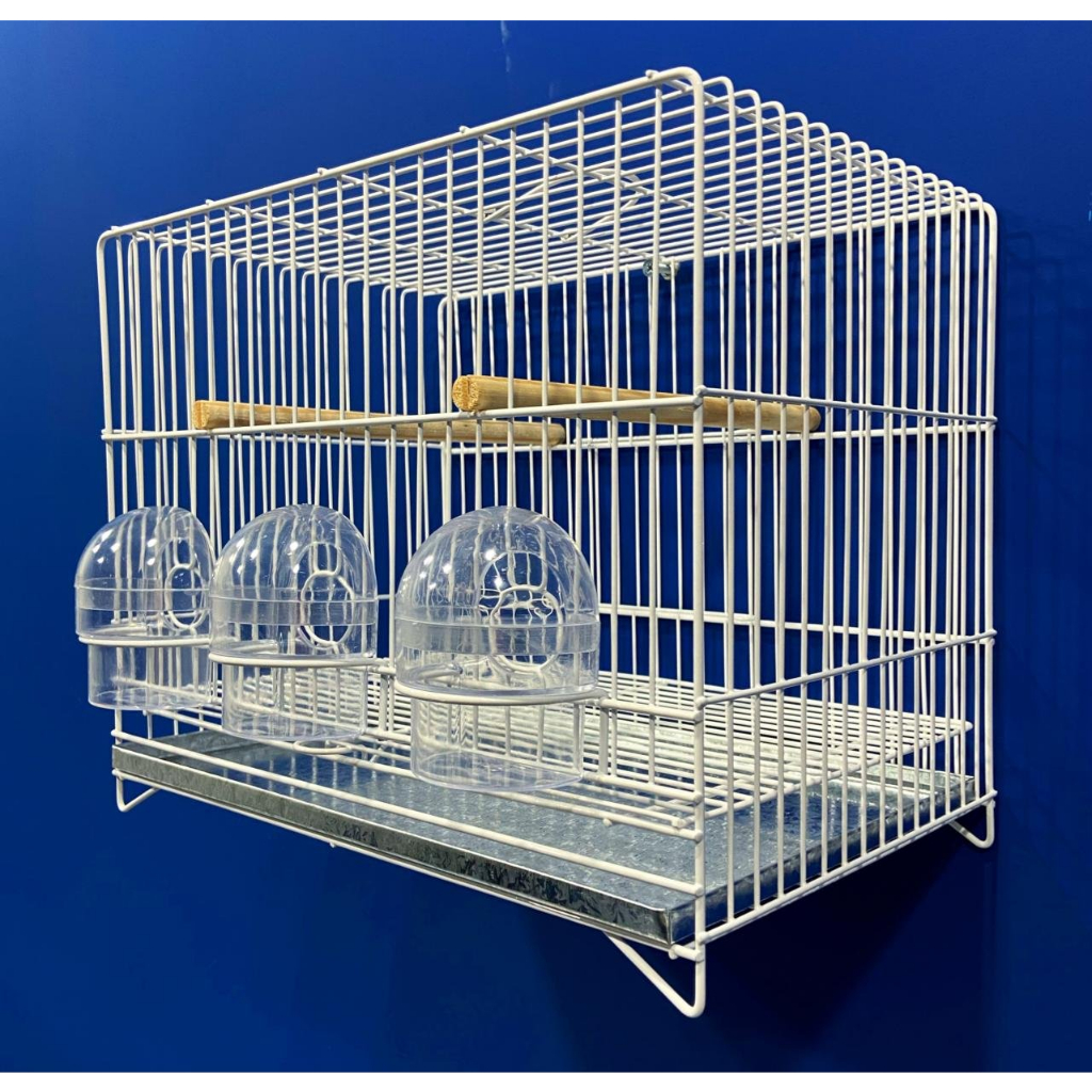 255 - Kit com 2 Gaiolas Exposição para Canário - 3 Comedores (2 unidades) — imagem 2 de 2