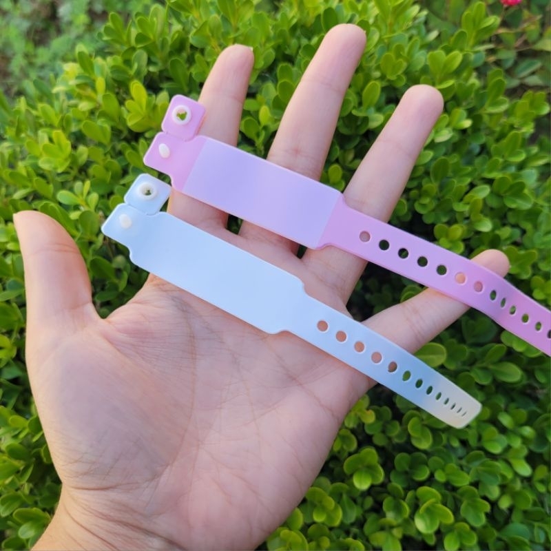 Pulseiras de Maternidade na Cor Branca e Rosa Kit com 5 e Kit com 10 em Oferta na Shopee