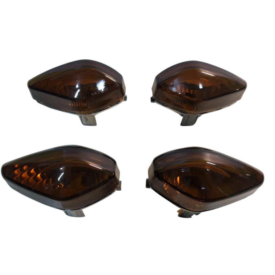 4 Lentes Pisca Titan  150/160/Bros 2014 A 2023 Fume em Oferta na Shopee