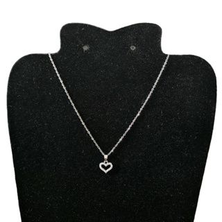 Colar Feminino Pingente Coração Cravejado em Zircônia em Oferta na Shopee