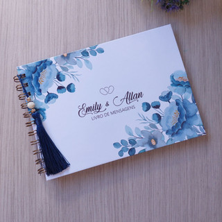 Livro de Assinaturas Casamento Personalizado/ Caderno de Assinaturas/ Livro de Mensagens Casamento Personalizado