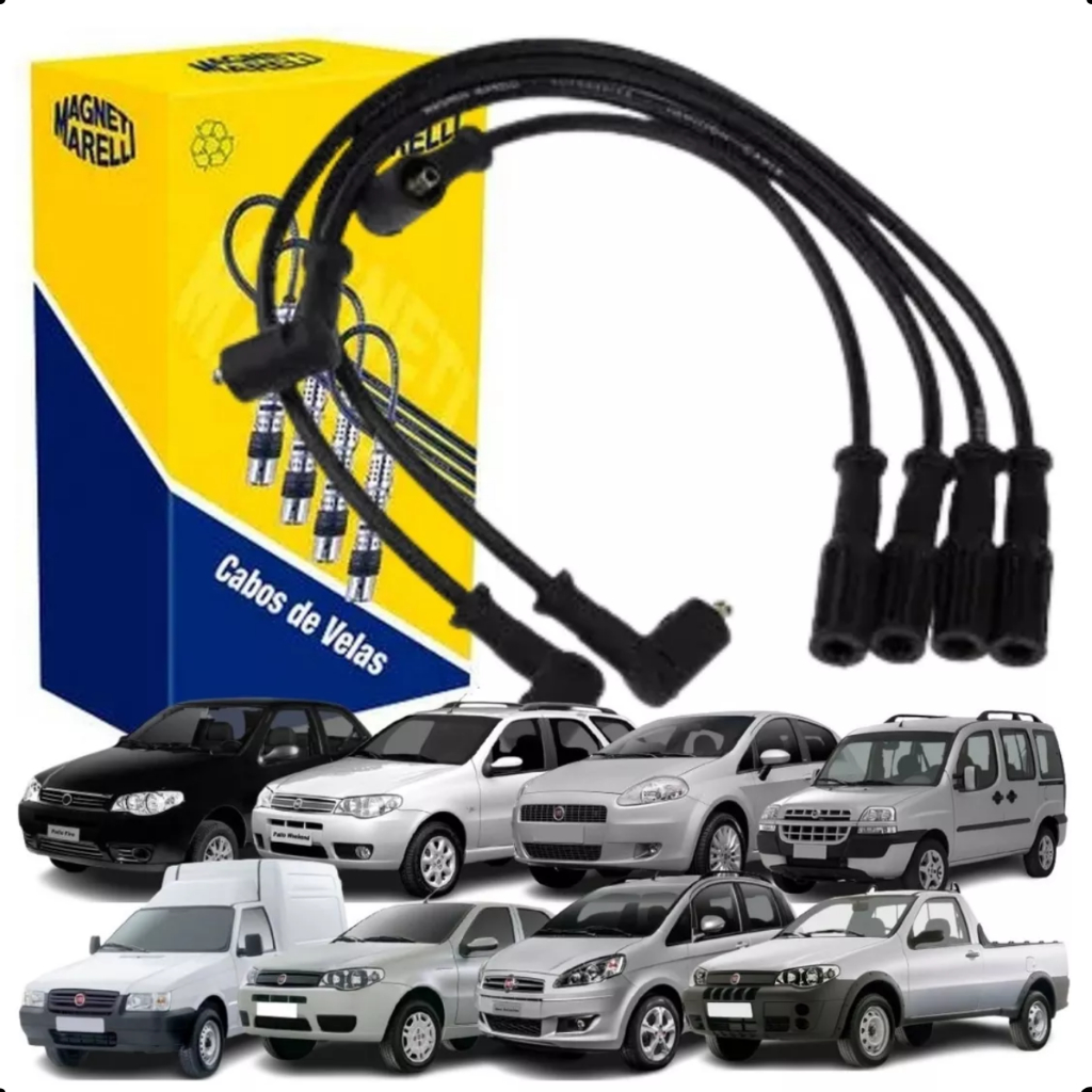 Jogo Cabos De Vela Palio Punto Fiorino Doblo Fire Original Magnet Marelli em Oferta na Shopee