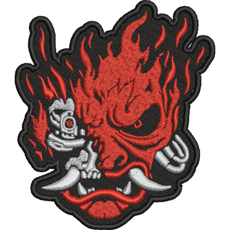 patch bordado termocolante cyberpunk 2077 samurai em Oferta na Shopee