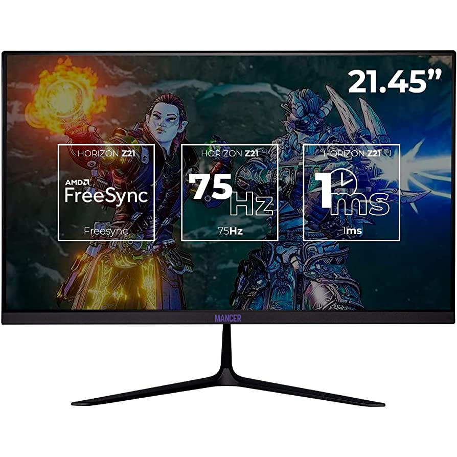 Monitor 1080P Mancer Horizon Z21 21,4 Polegadas VA 75Hz 1Ms !