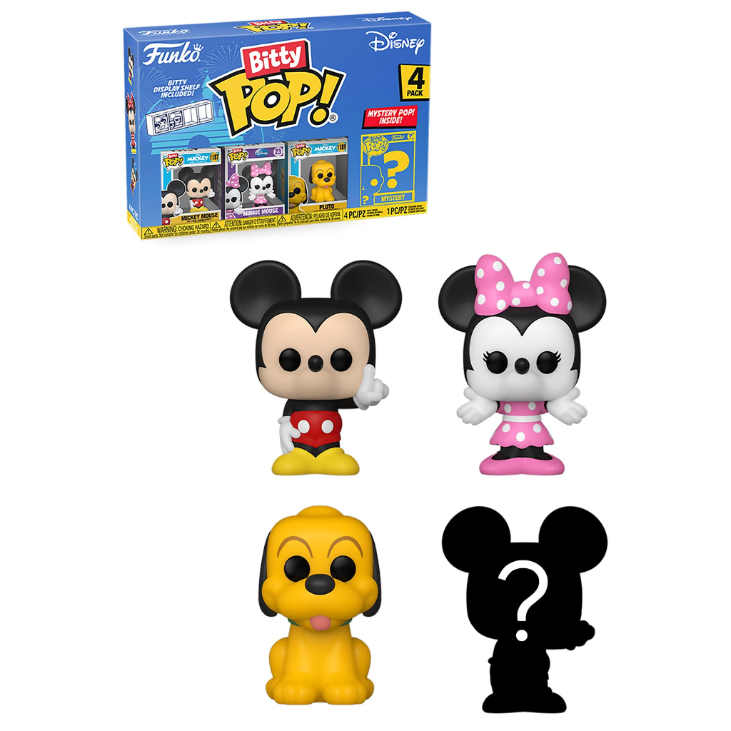 FUNKO BITTY POP DISNEY MICKEY 4PACK 71319 NOVO ORIGINAL em Oferta na Shopee