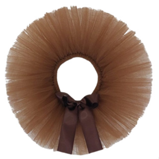 Saia de tule infantil marrom RN até 10 anos em Oferta na Shopee