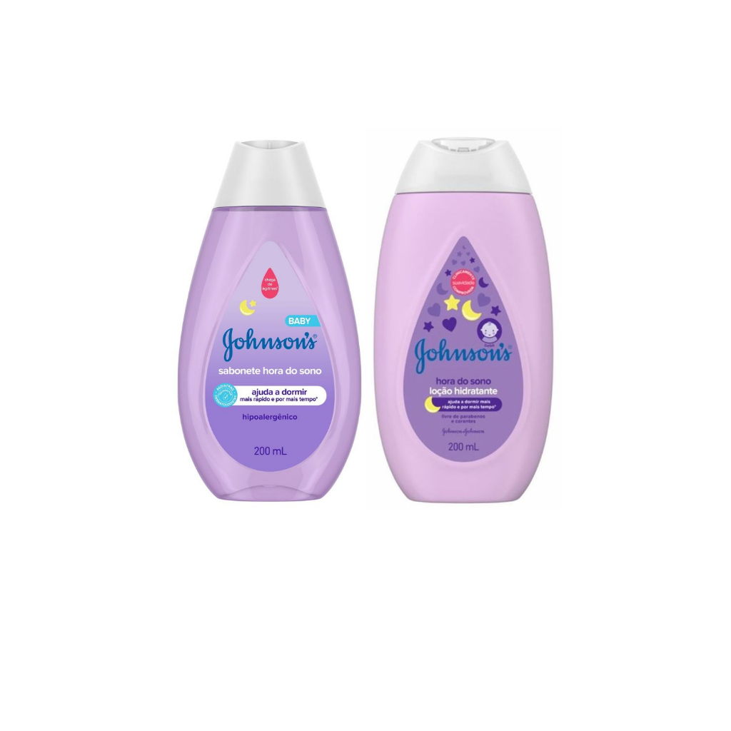 Kit Hora do Sono Johnsons (sabonete líquido + loção hidratante) - 02 Itens