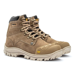 BOTA DE SEGURANÇA CATERPILLAR COM BICO DE PVC E PALMILHA EM GEL!!! em Oferta na Shopee