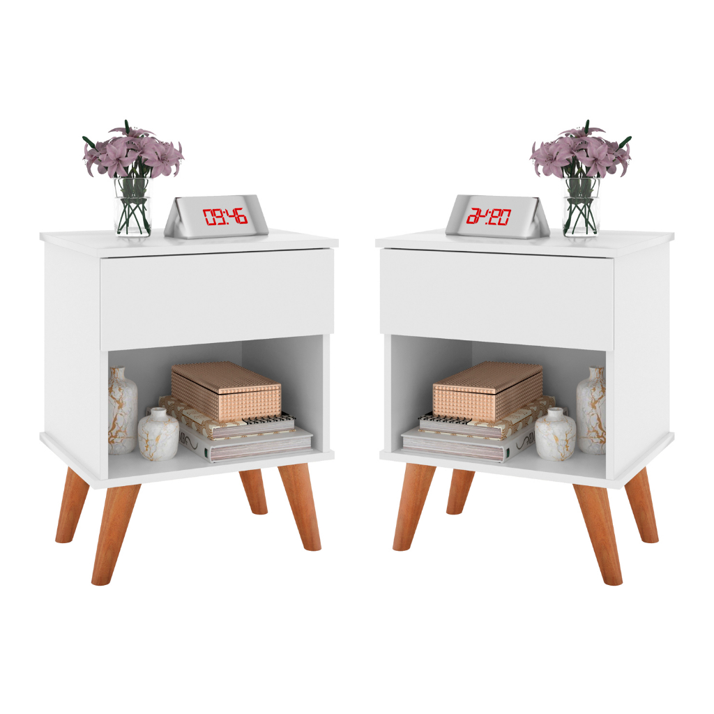 Cabeceira Branca com Criado Mudo: Onde Comprar | BuscaProdutos