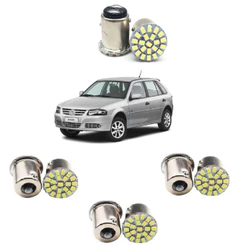 Kit Lâmpadas Leds Gol G2 G3 G4 Setas Lanterna Re