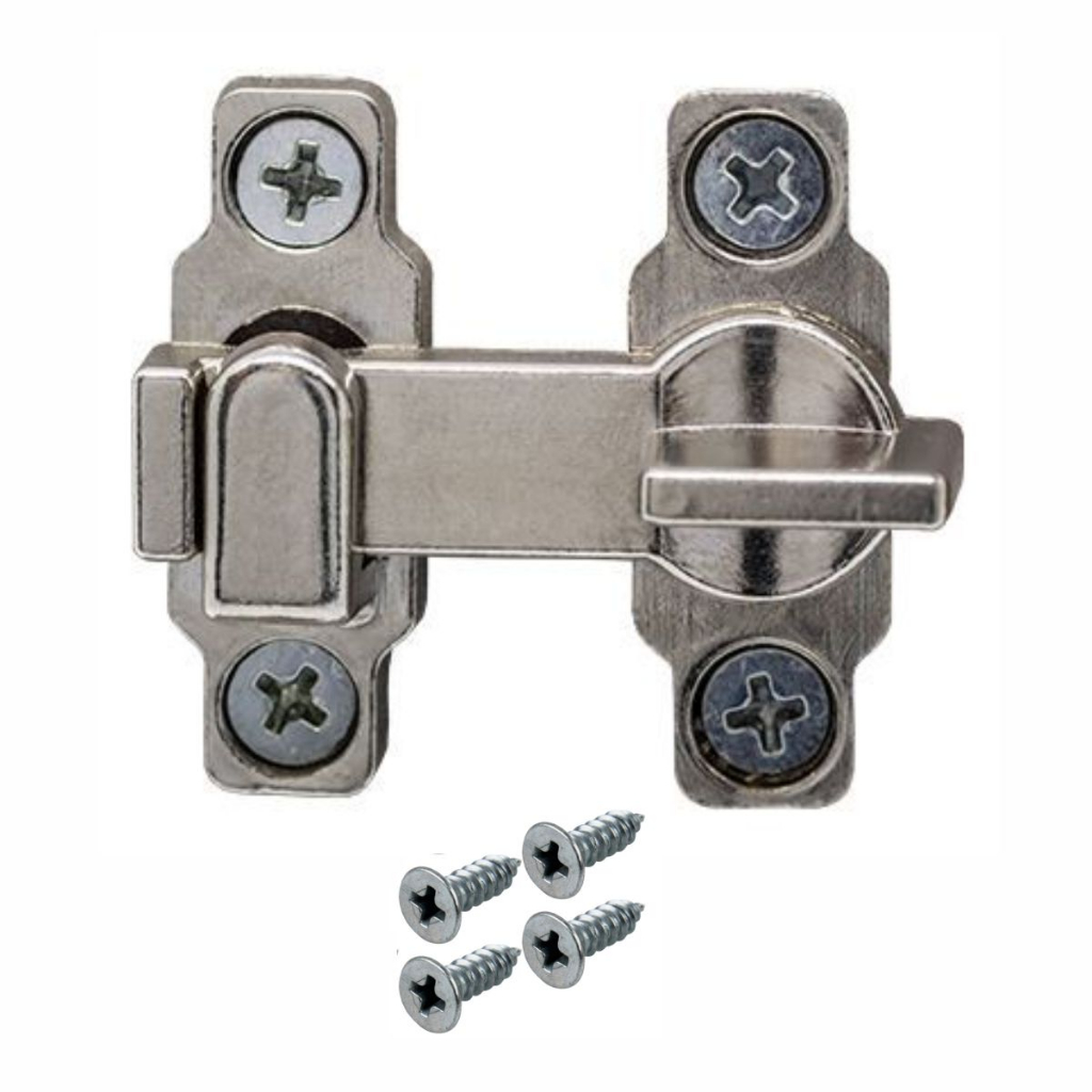 Trinco Tranqueta Bico Virado Janela  Metal C/parafusos