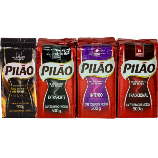Kit Com 3 Pacotes De Café Pilão 500g A Vácuo (tradicional, Intenso, Extra Forte Ou 252) em Oferta na Shopee