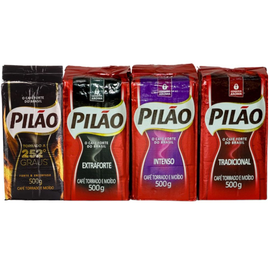 Kit Com 6 Pacotes De Café Pilão 500g A Vácuo (tradicional, Intenso, Extra Forte Ou 252) em Oferta na Shopee