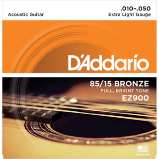 2 Encordoamento Para Violão Daddario Aço 010 Ez900 em Oferta na Shopee
