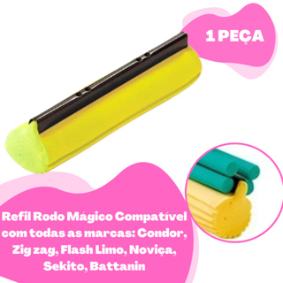 1 Unidade Refil Para Rodo Mágico Dobrável Limpar Casa em Oferta na Shopee