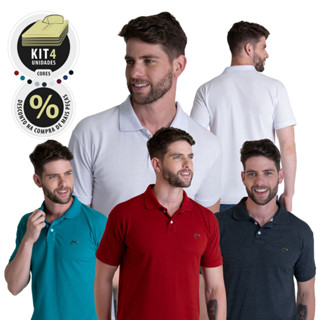 Kit 4 Camisa Gola Polo Masculina Original REVENDA