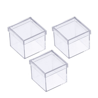 100 Caixinhas para lembranças 5 x 5 acrilica - Transparente caixinha acrilica em Oferta na Shopee