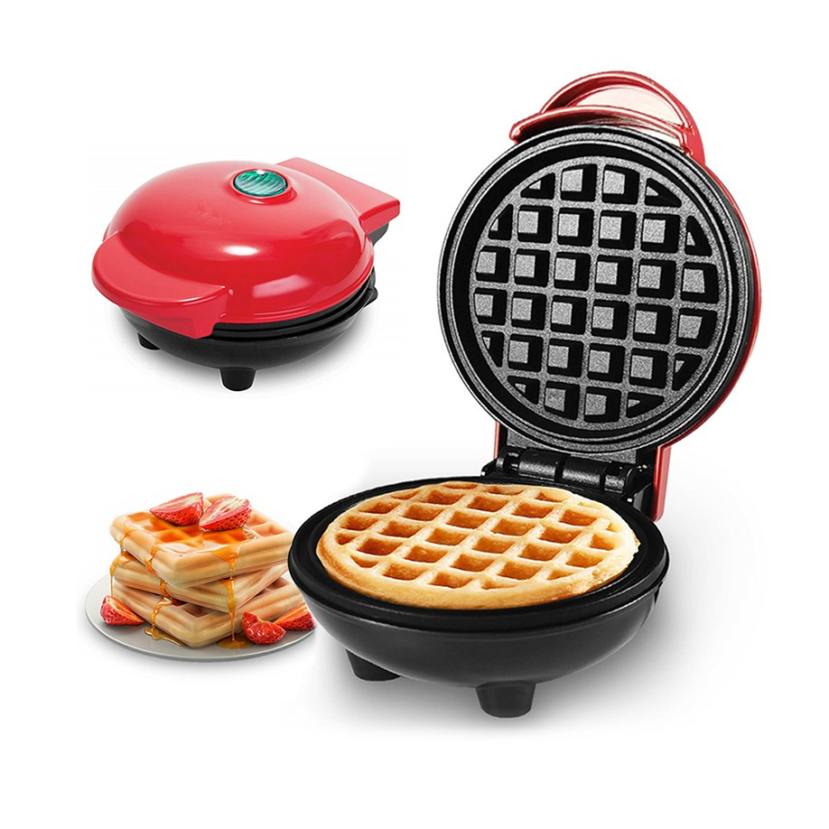 Máquina de waffle elétrica Forno de quiche Panela Máquina de eggette Mini frigideira de waffle 110V