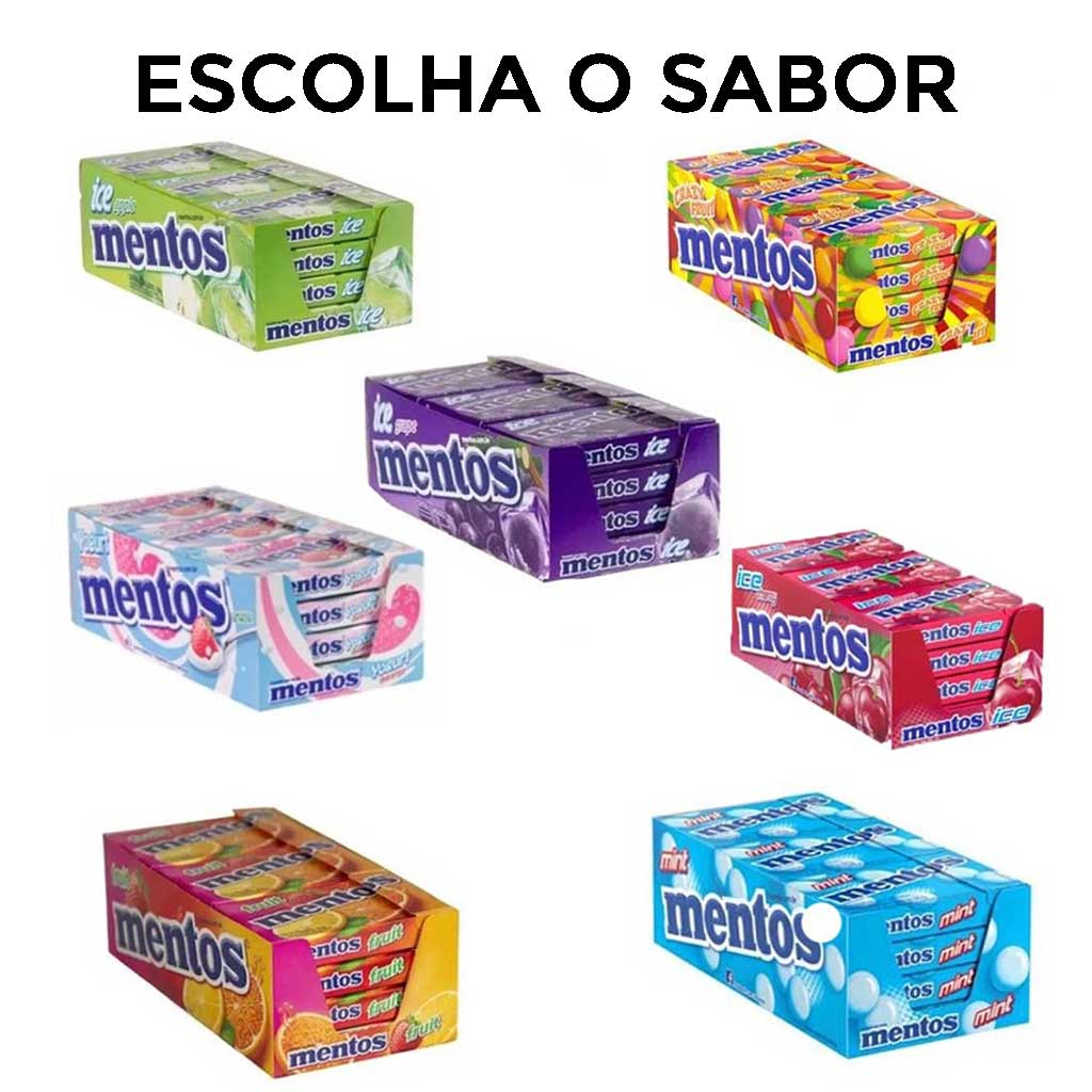 Bala Mentos Slim Box Diversos Sabores c/12un - Perfetti