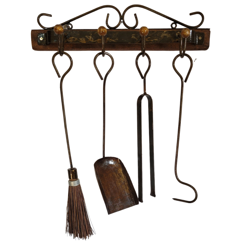 Jogo Kit Limpeza Lareira Fogão Ferramentas Em Ferro Rústico em Oferta na Shopee