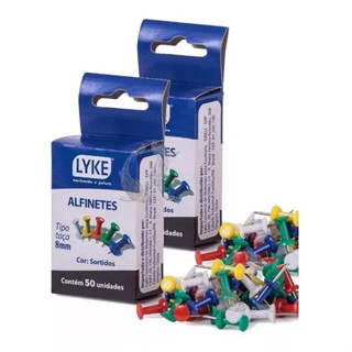 kit 100Un Alfinete Coloridos Tachinhas Para Mapas E Quadro Cortiça De Avisos Mural Fotos Cx em Oferta na Shopee