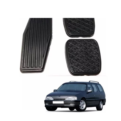 Kit Capa Pedal Freio Embreagem Acelerador Omega e Omega Suprema 1992 1993 1994 1995 1996 1997