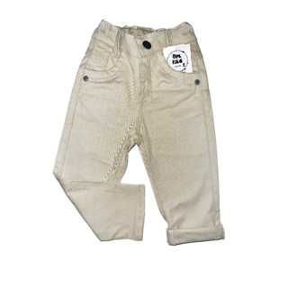 Calça Bege Infantil Menino Jeans Sarja Bege Brim Masculina
