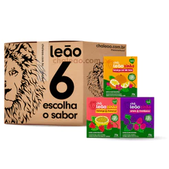 Kit Chá Leãozinho Água Gelada Kids - 6 Caixas / 60 Sachês - Escolha o Sabor