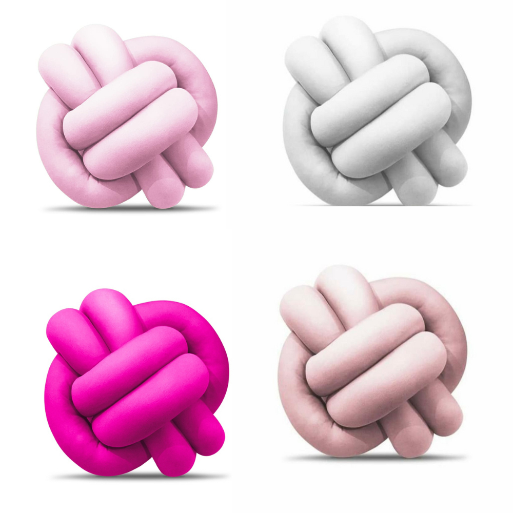 Almofada Nó Luxo Decoração Varias Cores Para Quarto Sala Menina e Menino em Oferta na Shopee