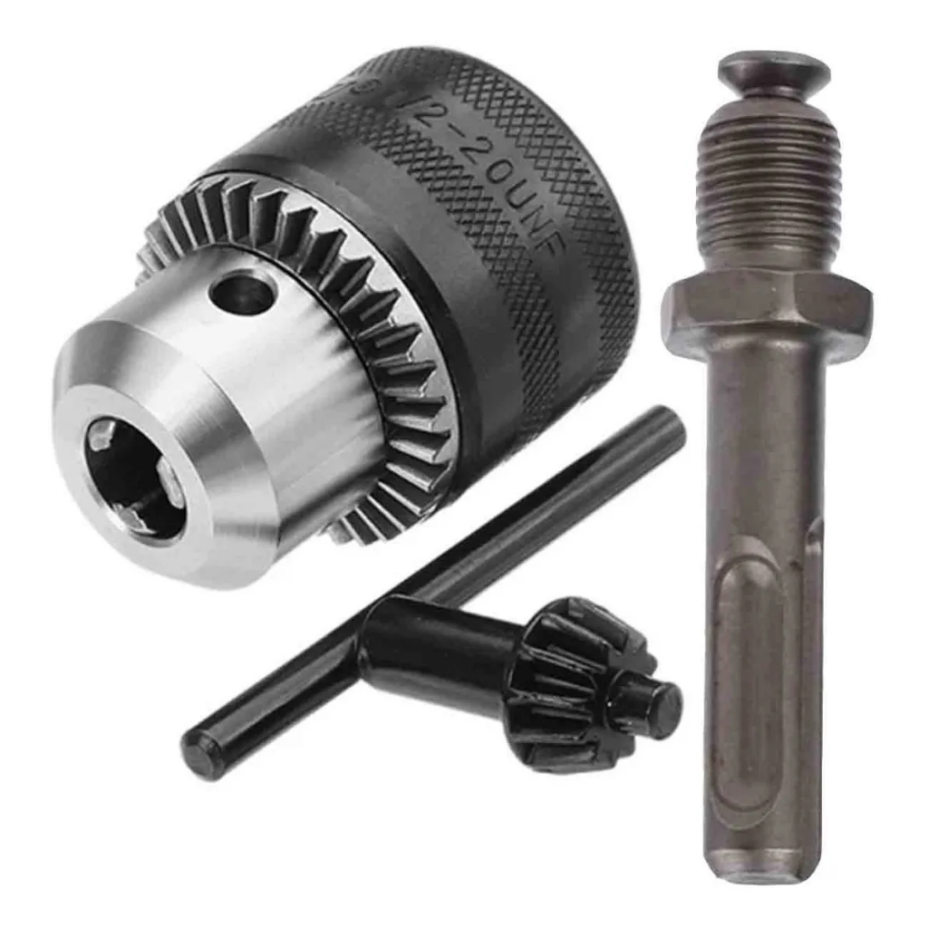 Mandril De Furadeira 1/2" c/ Adaptador Sds Plus Martelete Ferramenta engate rápido NK