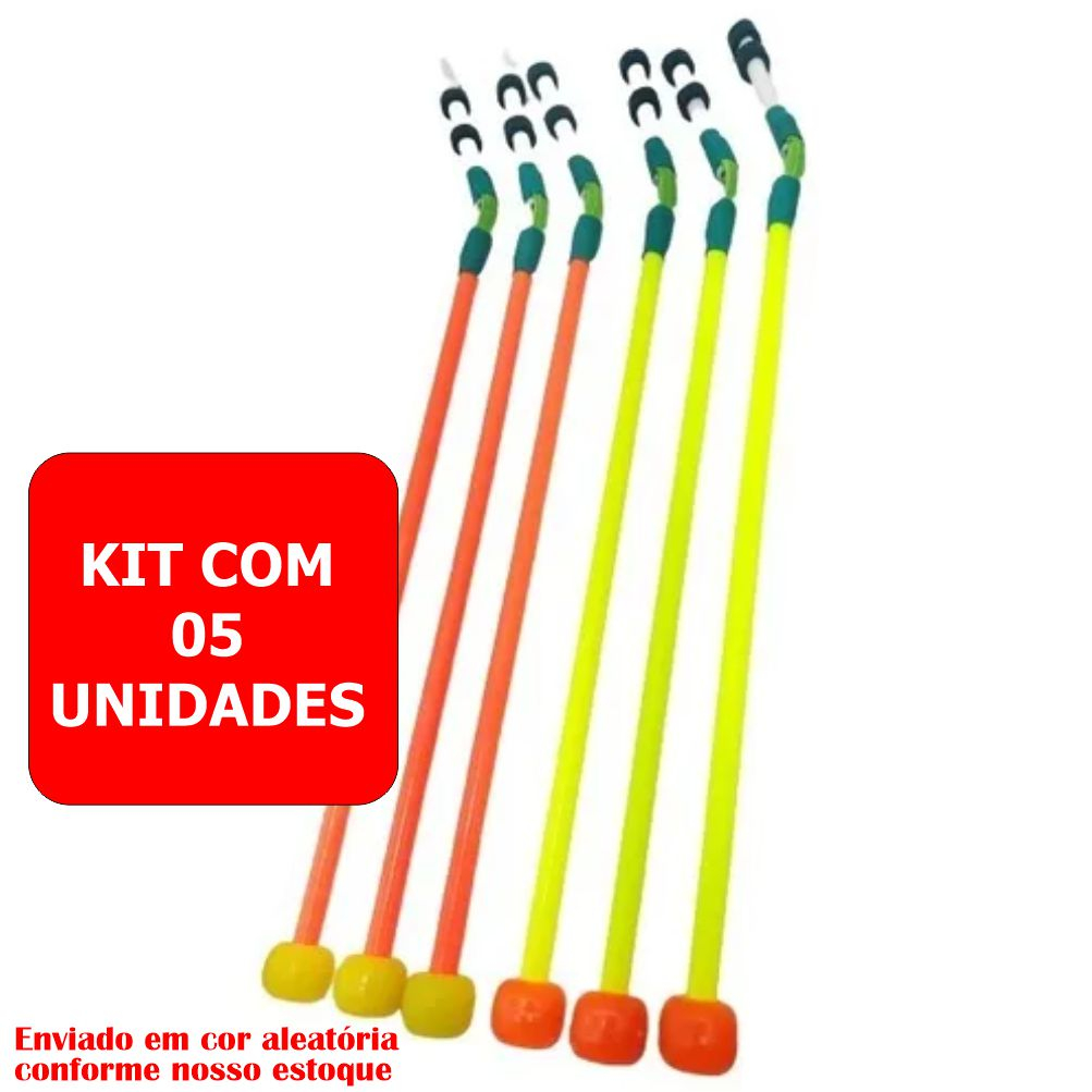 5 Ponteiras dedo duro para vara de molinete !!! conhecida também como ponteira inteligente CAGUETA