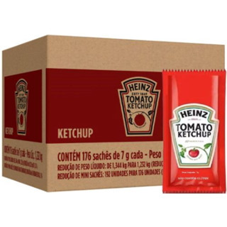 Ketchup Heinz Mini Sache 7g (caixa com 176 unidades)