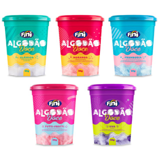 Fini Algodão Doce Pote 35g Diversos Sabores em Oferta na Shopee