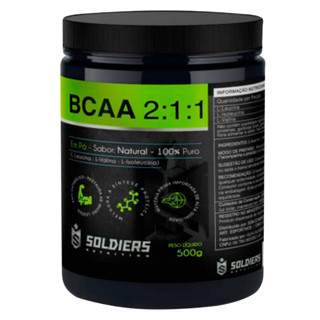 BCAA Em Pó 750g - 100% Puro Importado - Soldiers Nutrition