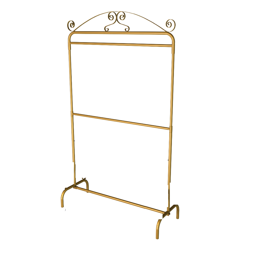 Arara para Roupas Vintage 1,20m  com 2 Níveis