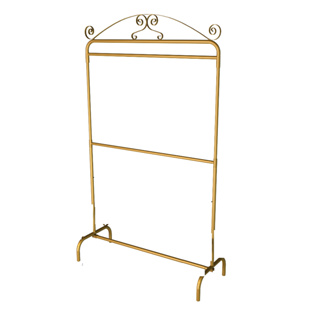 Arara para Roupas 1,00m Dourada com 2 Níveis em Oferta na Shopee