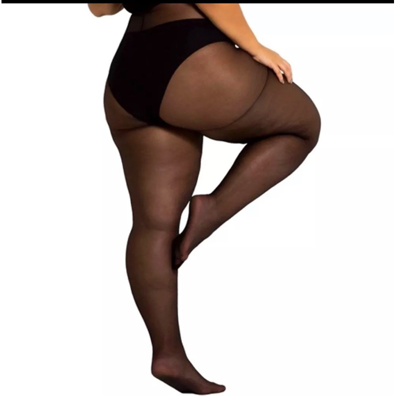 Meia Calça Plus Size Fio 20 Fina Feminina Clássica Básica — imagem 2 de 2