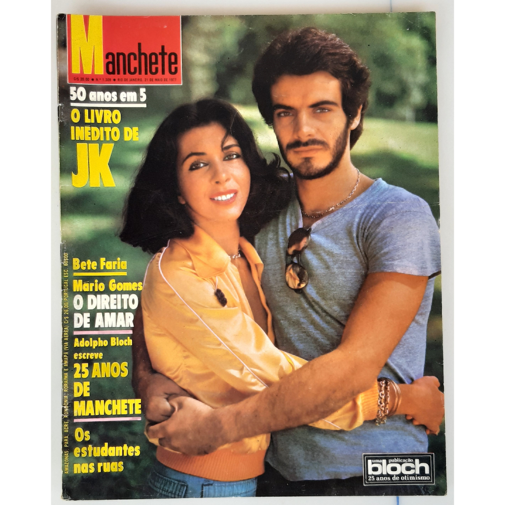 Revista Antiga Manchete 1977 os 25 anos de manchete nº 1308