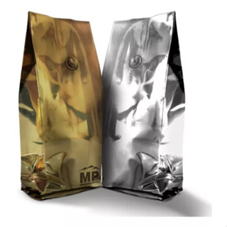 Saco P. Café Metal 250grs/500grs/1kg - Com Válvula Aromática (100un) em Oferta na Shopee