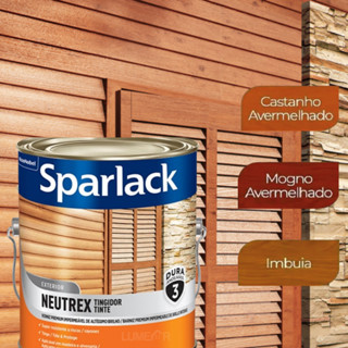 Verniz Sparlack Para Madeiras 900ml- Sparlack 1/4 Castanho Avermelhado - Mogno - Imbuia