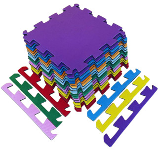 Kit 8 Tatames 50x50 10mm - Colorido Economico