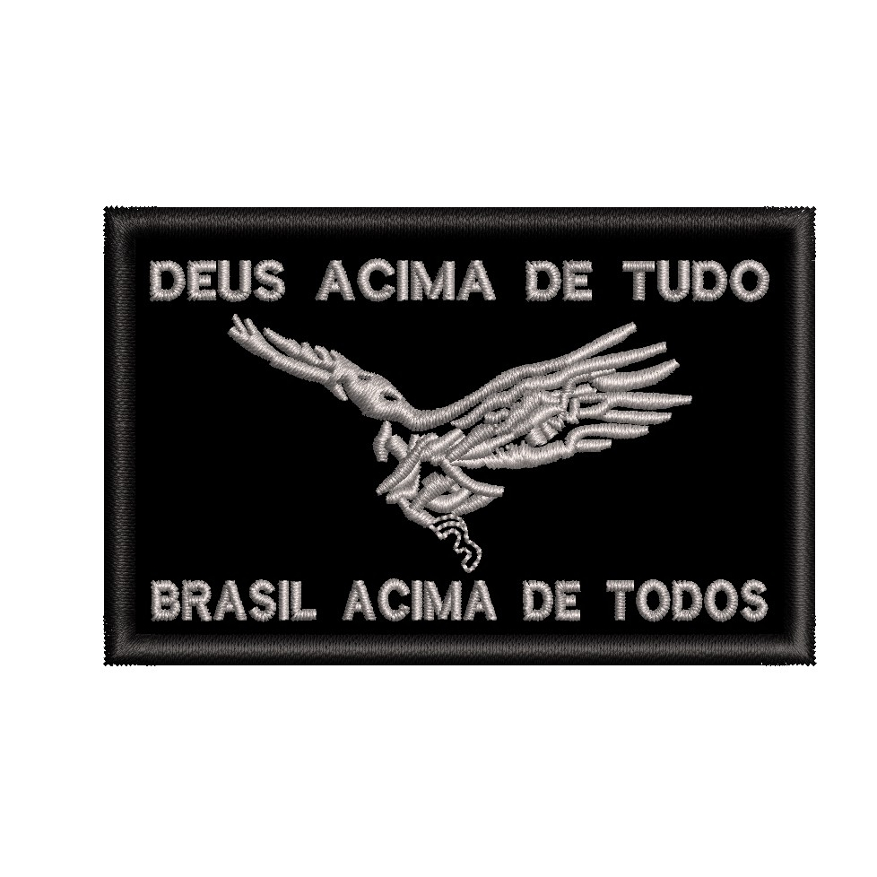 Patch Bordado - Deus Acima de Tudo BR