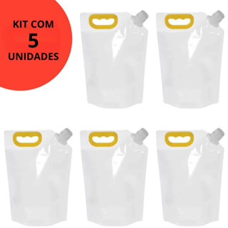 Kit 5 Recipientes Para Armazenar Grãos Saco de Cozinha Para Guardar Alimentos Mantimentos A Prova de Umidade E Insetos Selado Tampa De Rosca