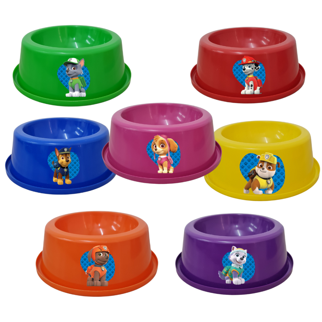 Kit 14 peças -Patrulha Canina - Lembrancinhas, Comedouros em Oferta na Shopee