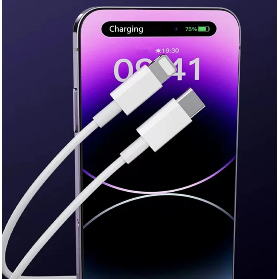 Carregador de  iPhone 11 12 13 14 Pro XS Max XR X 8 Plus SE Cabo Carregamento Rápido USB-C para Cabo de Dados de Iluminação Com Caixa
